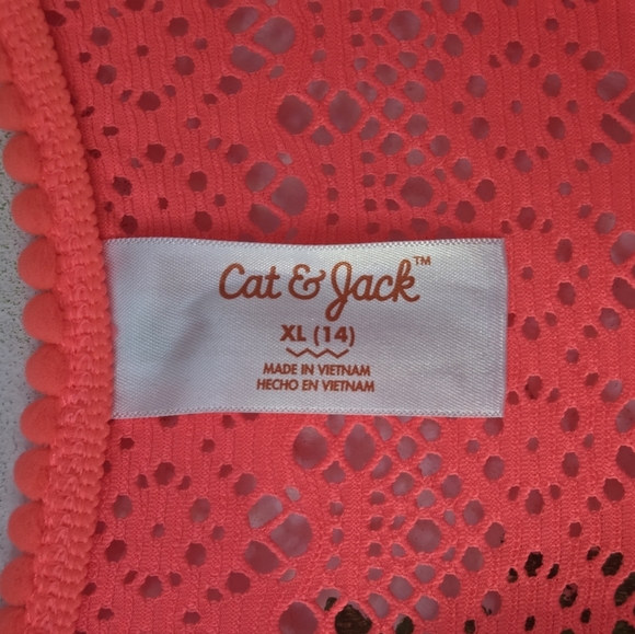 Pink Crochet Sleeveless Swim Cver Up Dress - Picture 3 of 6